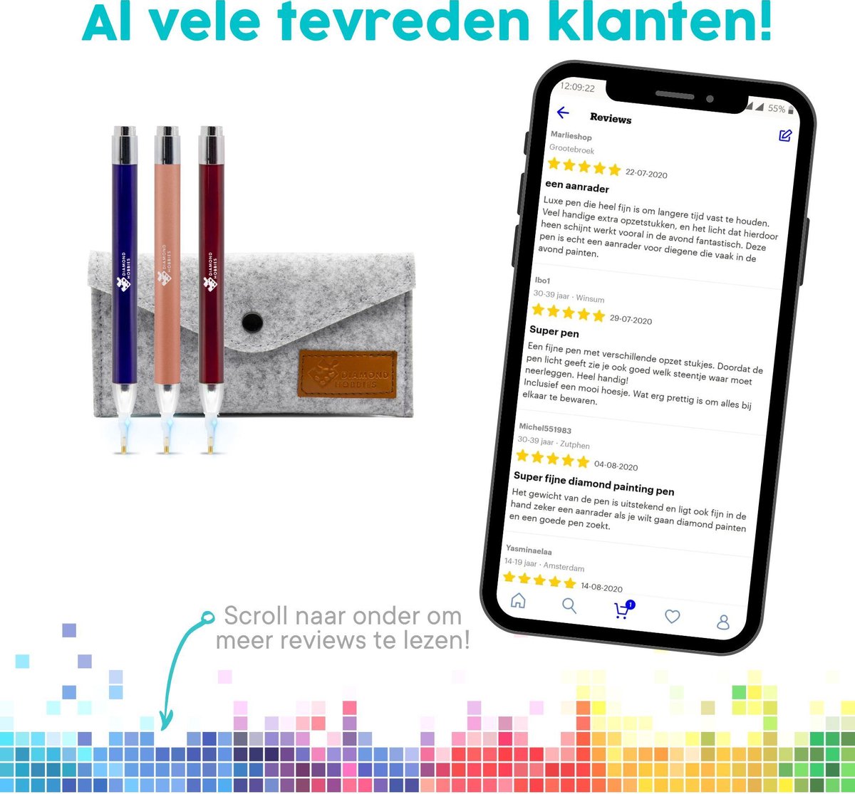 Diamond Painting Pen | Lichtpen voor Diamond Painting Volwassenen van Diamond Hobbies