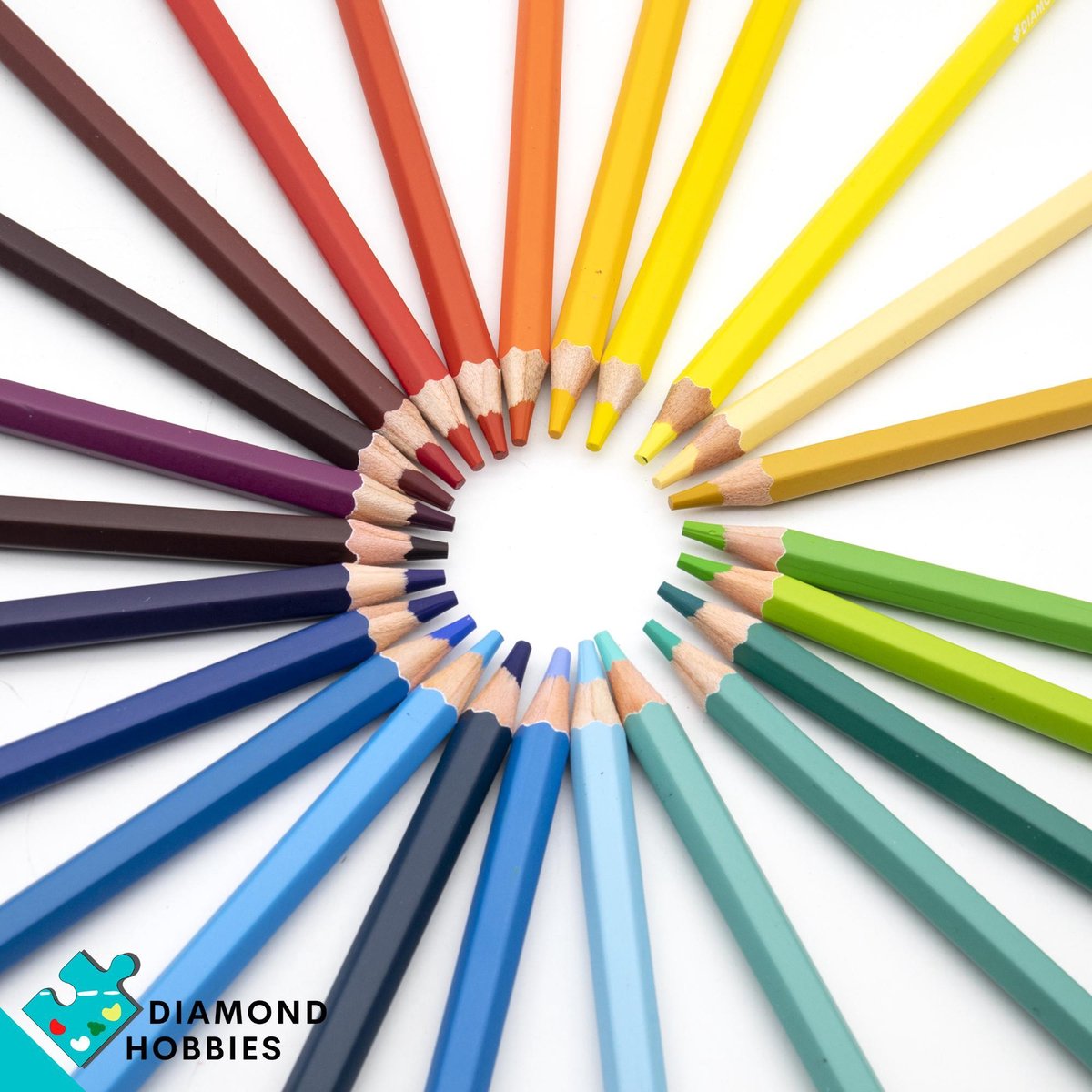Kleurpotloden voor Volwassenen van Diamond Hobbies | 48 kleuren | Kleuren op Nummer | Tekendoos voor Volwassenen