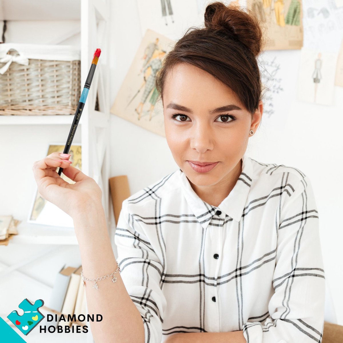Aquarelpenselen | 9 Stuks | Penselenset | Diamond Hobbies