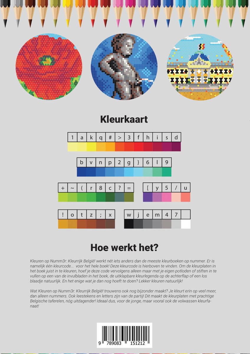 Kleurrijk België | Kleuren op Nummer | Kleurboek voor Volwassenen