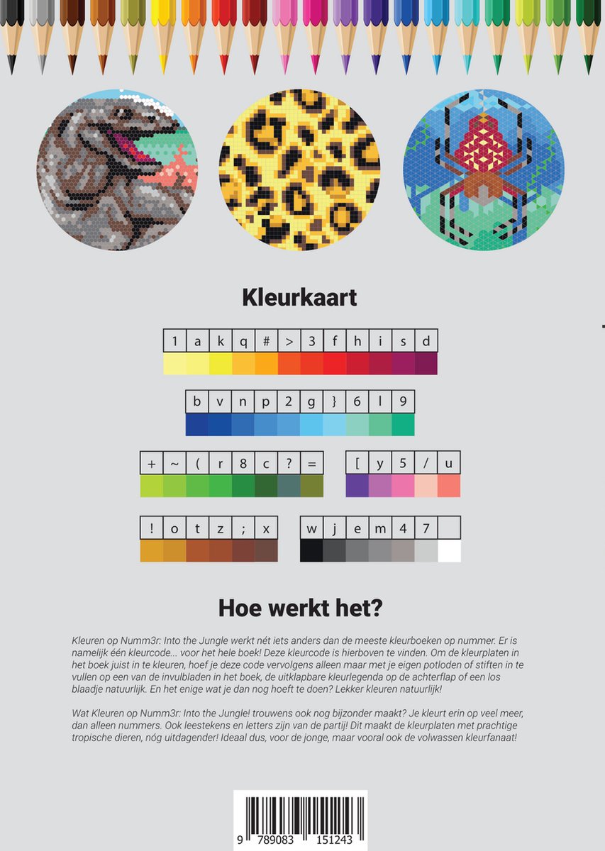 Into the Jungle | Kleuren op Nummer | Kleurboek voor Volwassenen