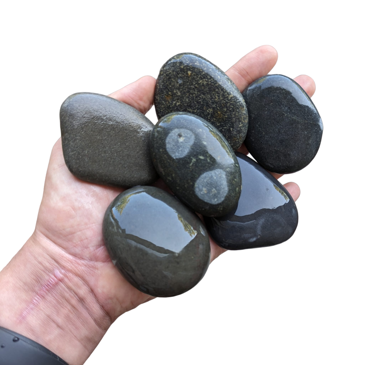 'Gewoon Grijs' Schilderstenen | Plat | Dun | Glad | 5-8cm | Happy Stones | Rivierstenen