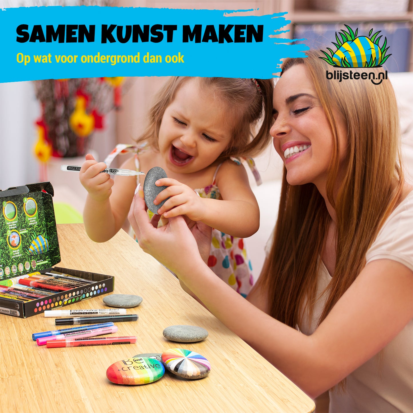 37-Delige Acryl Marker Stiften 0.7 mm Set | Verfstiften| Acrylstiften voor Stenen Schilderen | Happy Stones