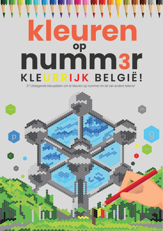 Kleurrijk België | Kleuren op Nummer | Kleurboek voor Volwassenen